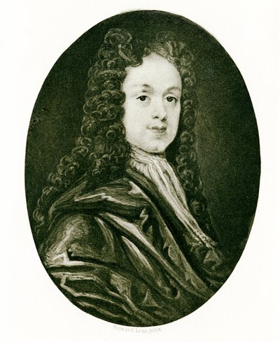 Portrait miniature de John White, c.1719 - Bernard III Lens